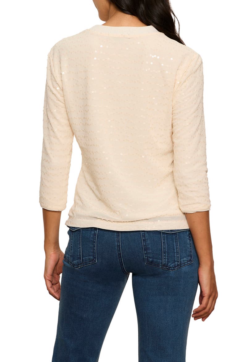 Paillette Sweater, Alternate, color, BONE
