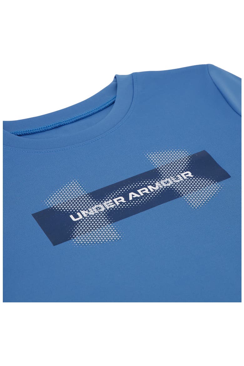 Kids' UA Tech™ Logo Graphic Performance T-Shirt, Alternate, color, AEGEAN BLUE