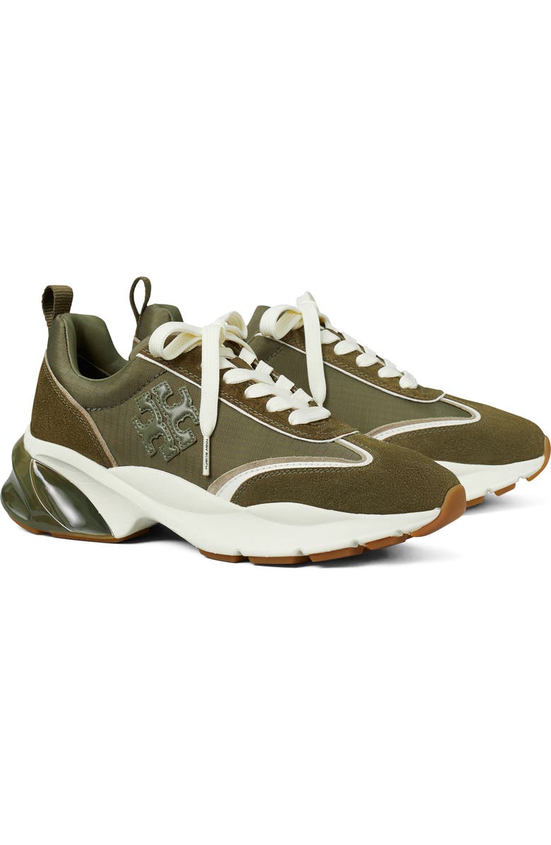 Tory Burch Good Luck Bubble Trainer Sneaker, Main, color, Dark Olive / Dark Olive/ Aneto