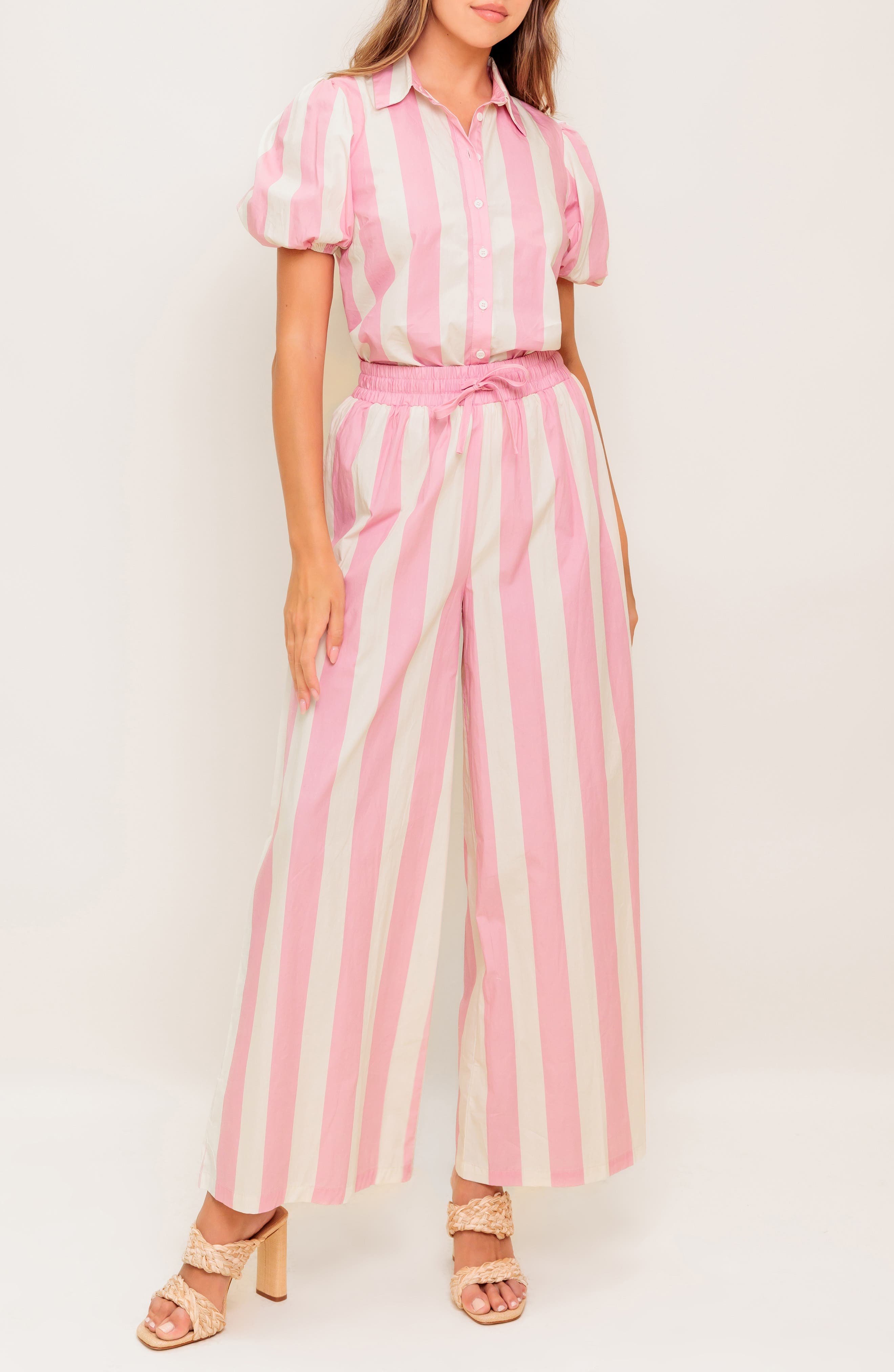 FLYING TOMATO Woven Top & Pants Set