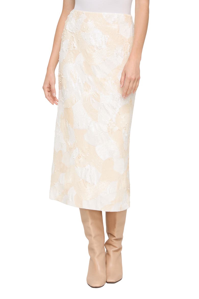 Sequin Embellished Midi Skirt, Main, color, CLOUD MULTI