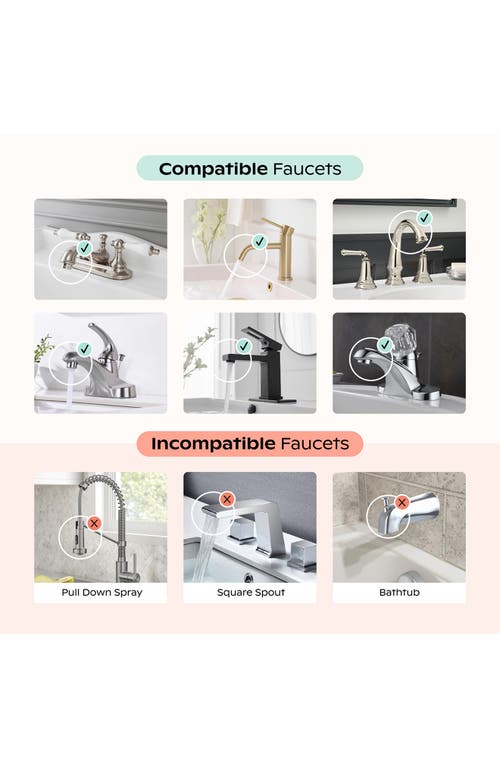 Canopy Faucet Water Filter In Gold