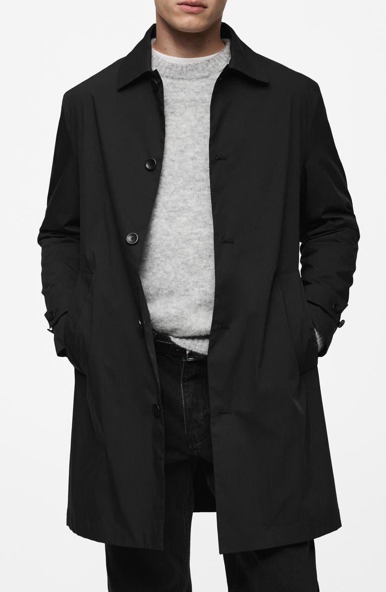 MANGO Classic Water Repellent Trench Coat, Main, color,