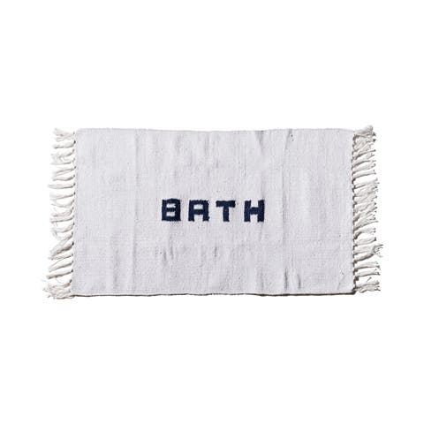 Handloomed Recycle Yarn Bath Mat