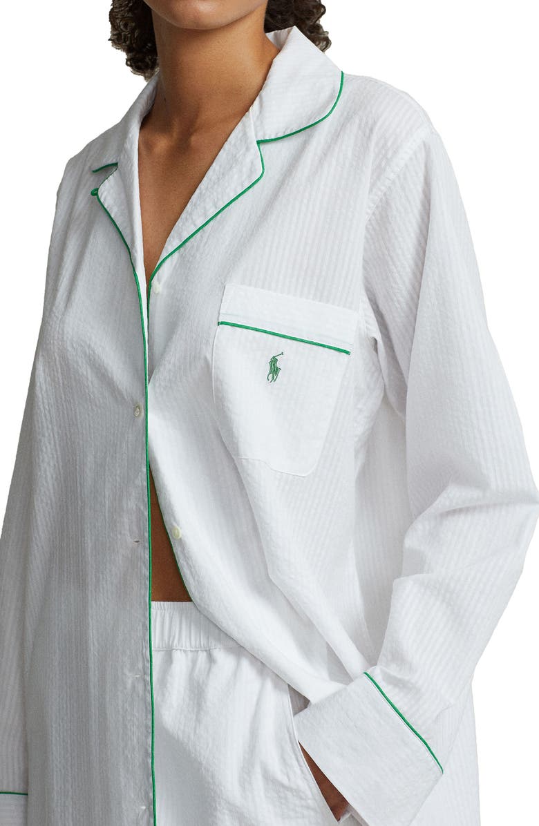 Polo Ralph Lauren Cotton Seersucker Pajamas, Alternate, color, 