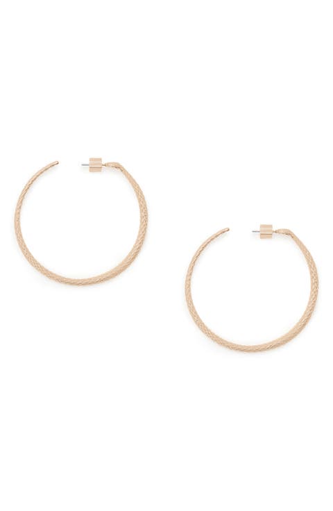 Serpentine Hoop Earrings