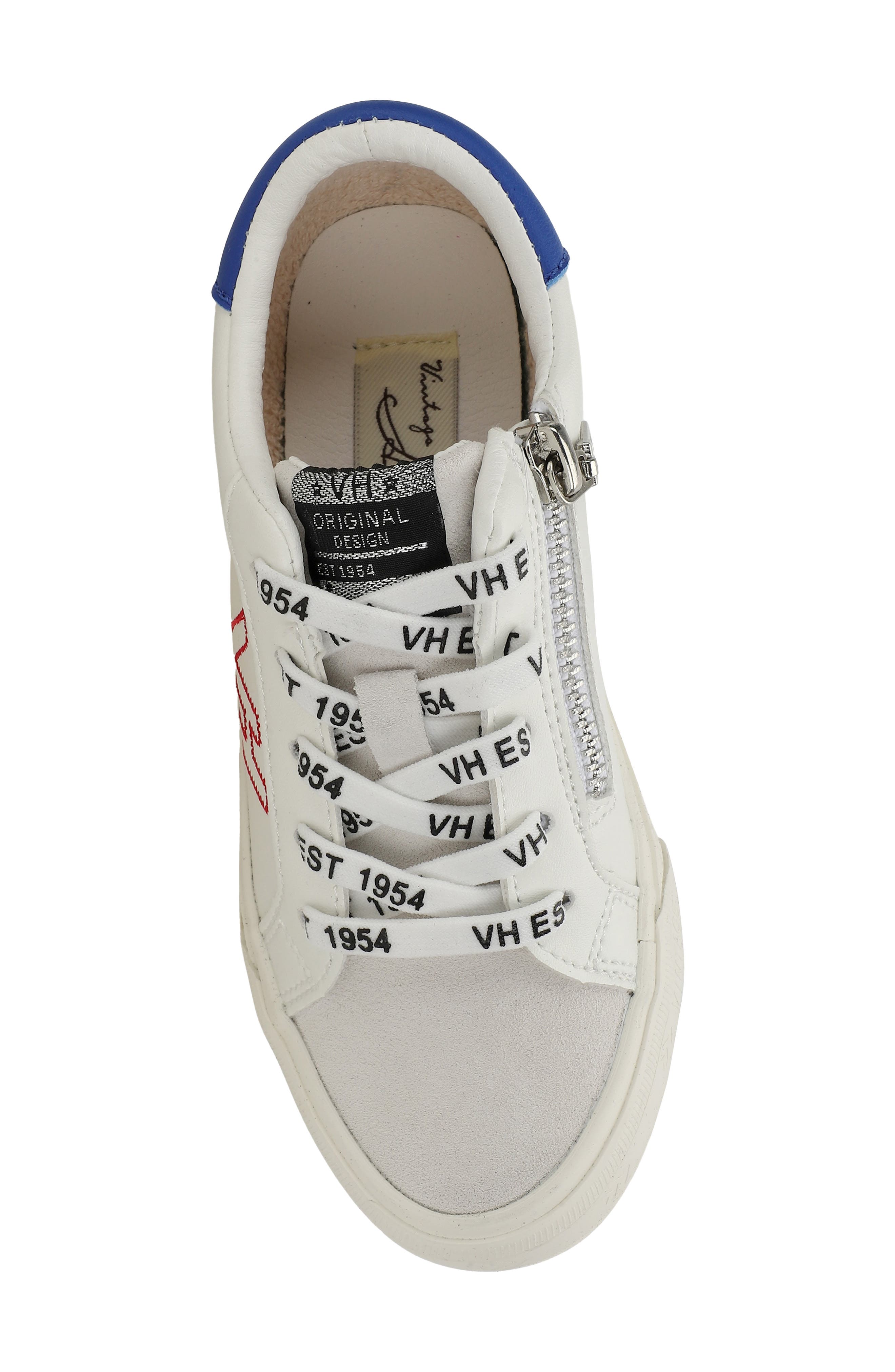 Kids' Vita Sneaker, Alternate, color, WHITE/ GREY/ COBALT