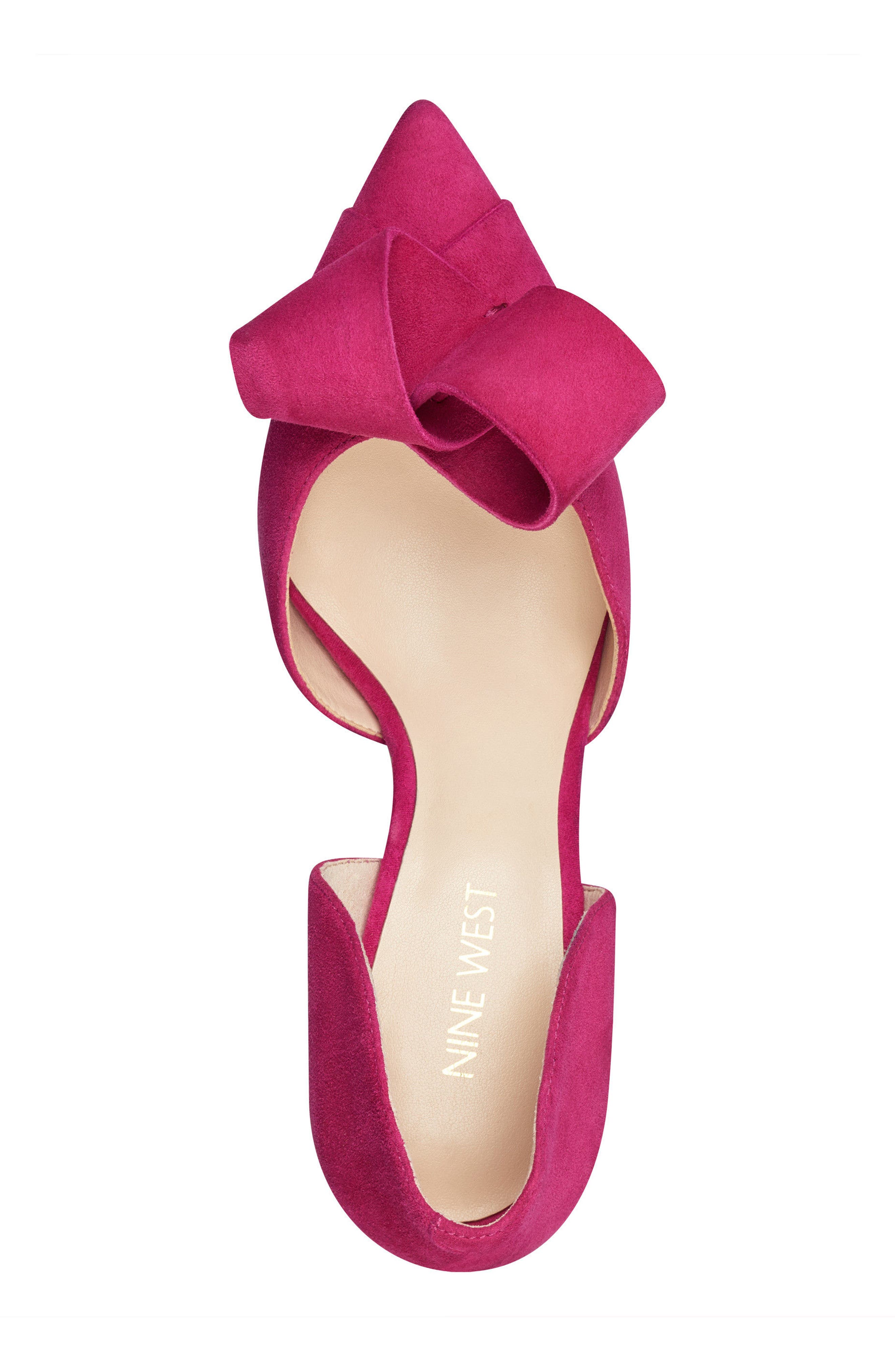 McFally d'Orsay Pump, Alternate, color, PINK SUEDE