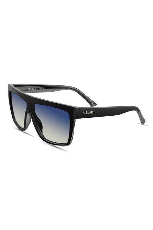 Velvet Eyewear Melania Sunglasses In Black Blue
