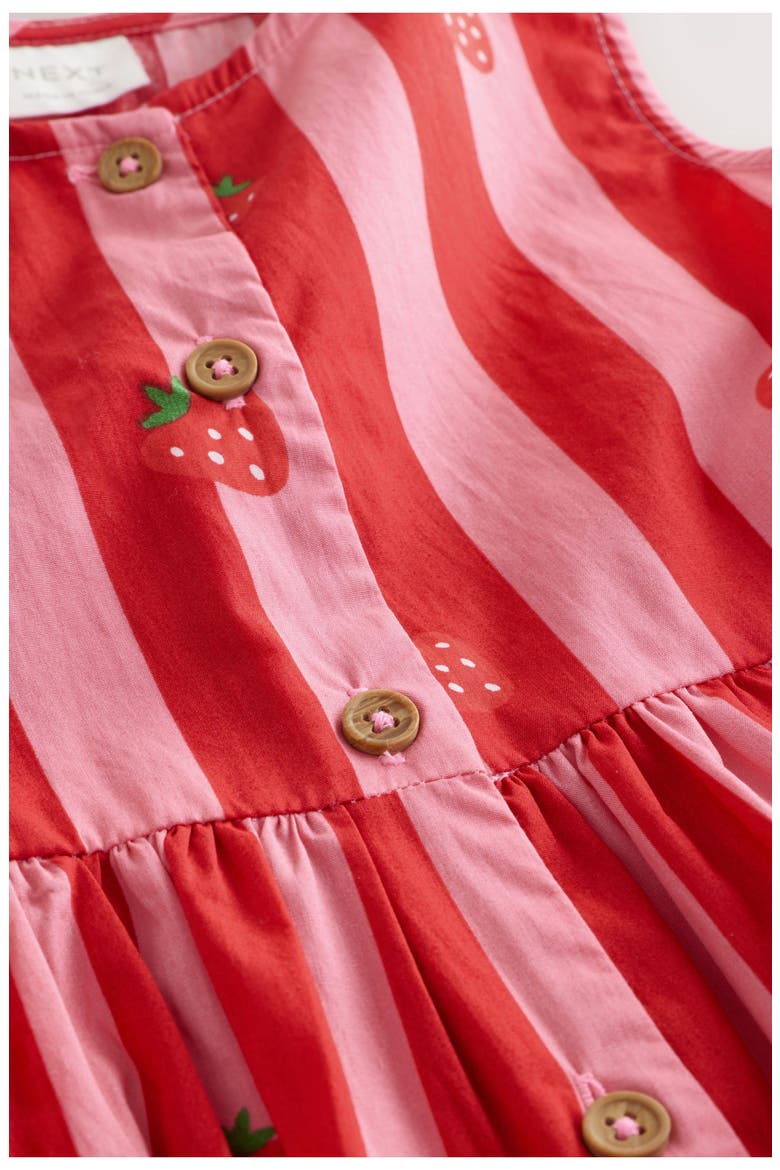 Kids' Strawberry Stripe Peplum Top & Pants Set, Alternate, color, PINK MULTI