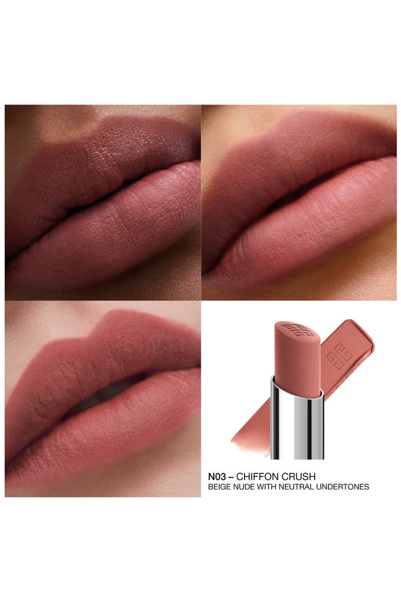 Le Rouge Velvet Matte Long-Lasting Lipstick, Alternate, color, 03 CHIFFON CRUSH