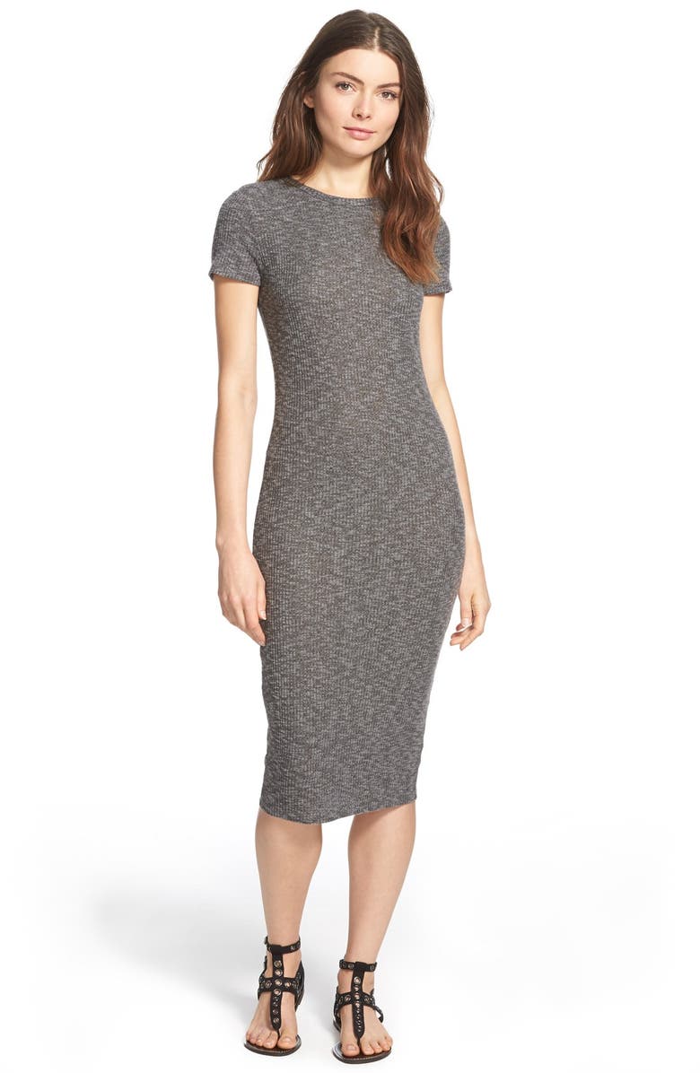 Soprano Ribbed Body-Con Midi Dress, Main, color, 
