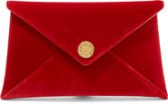 Altuzarra Medallion Velveteen Envelope Clutch