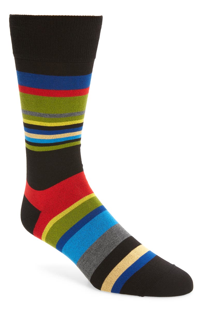 Bugatchi Stripe Socks, Main, color, 