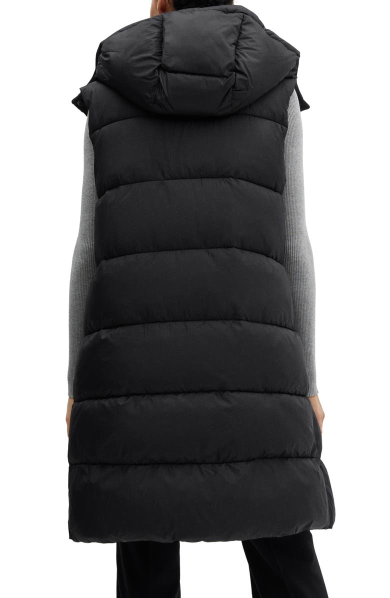 MANGO Quilted Puffer Vest with Detachable Hood, Alternate, color, 