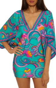 Trina Turk Mykonos V-Neck Cover-Up Tunic