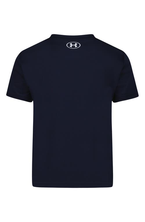 Under Armour Kids' Core Logo Fill Tech Graphic T-shirt In Blue