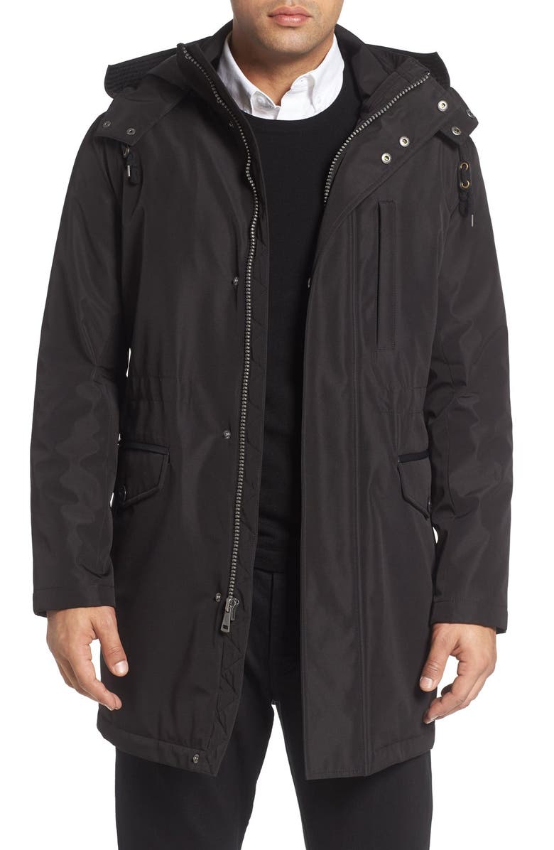 Cole Haan Insulated Water Resistant Car Coat, Main, color, 