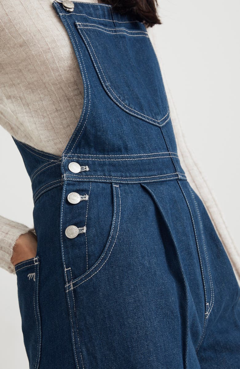 Madewell Superwide-Leg Overalls, Alternate, color,
