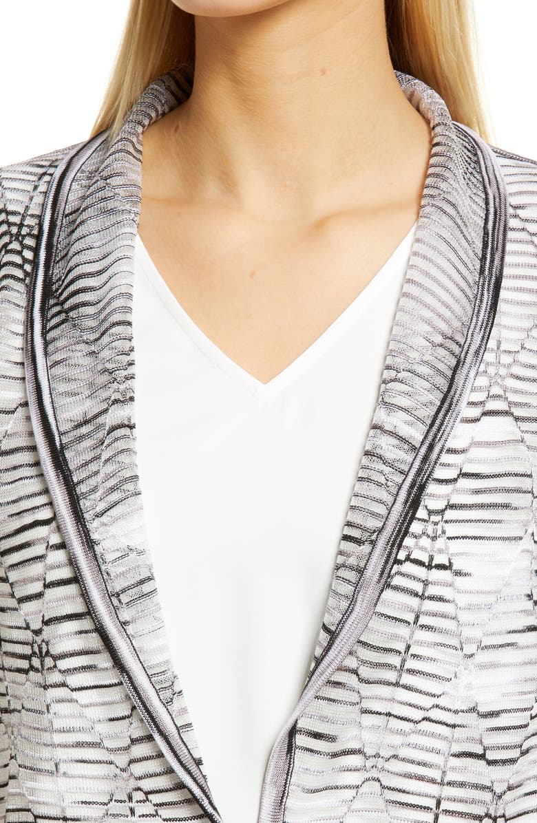 Ming Wang Geo Stitch Duster Jacket, Alternate, color, 