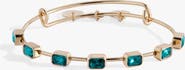 Alex and Ani December Birthstone Emerald Cut Bangle