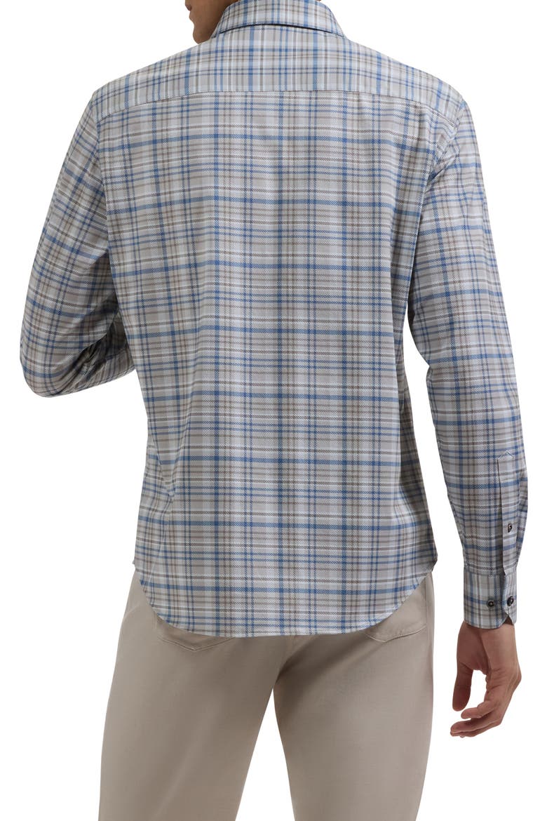 James Plaid Long Sleeve Button Up Shirt, Alternate, color, SAND