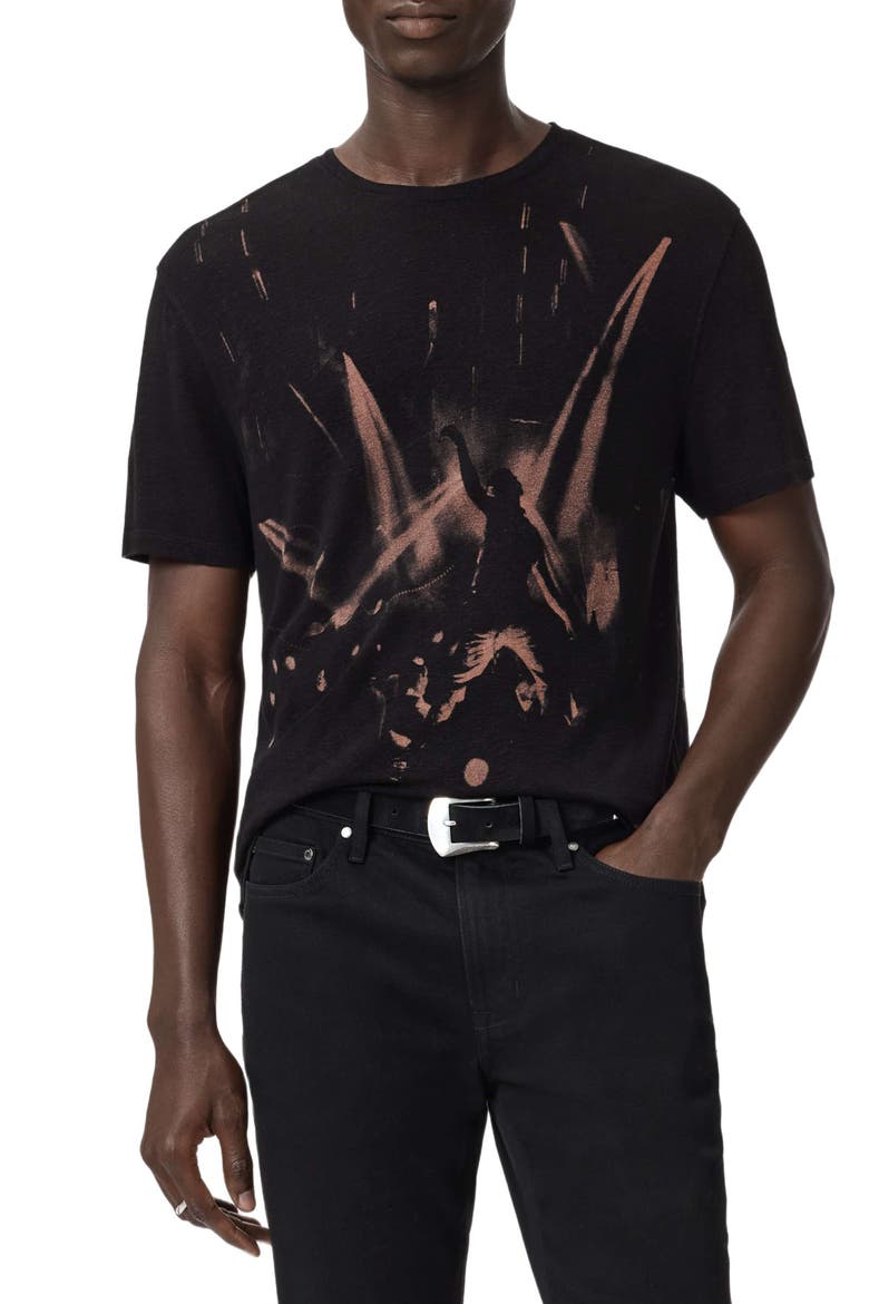 Disco Lights Graphic T-Shirt, Main, color, BLACK