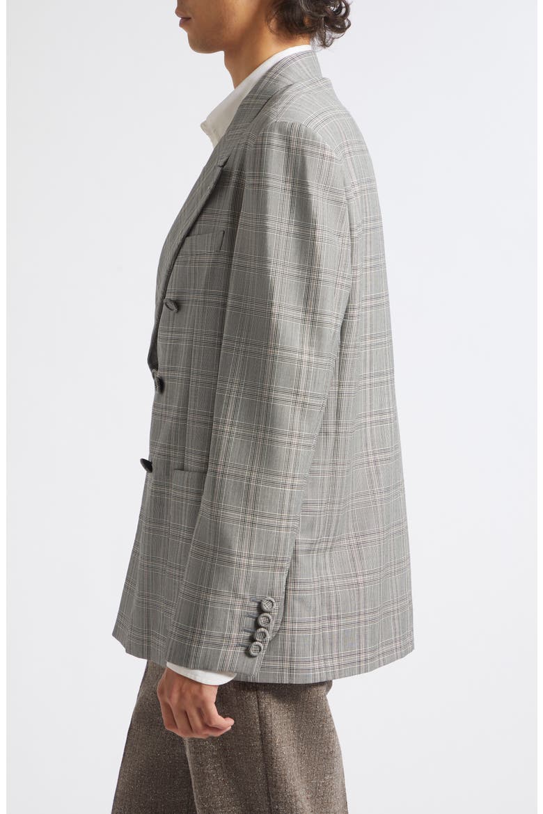 Plaid Mohair & Wool Sport Coat, Alternate, color, GREY
