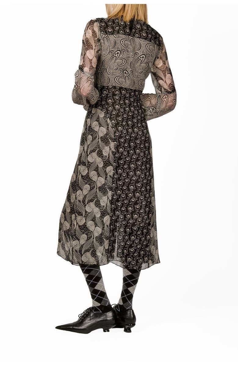 Anna Sui Beardsley Combo Dress, Alternate, color, 