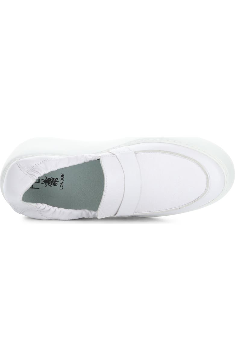 Fly London Duli Platform Wedge Loafer, Alternate, color, 003 White Mousse