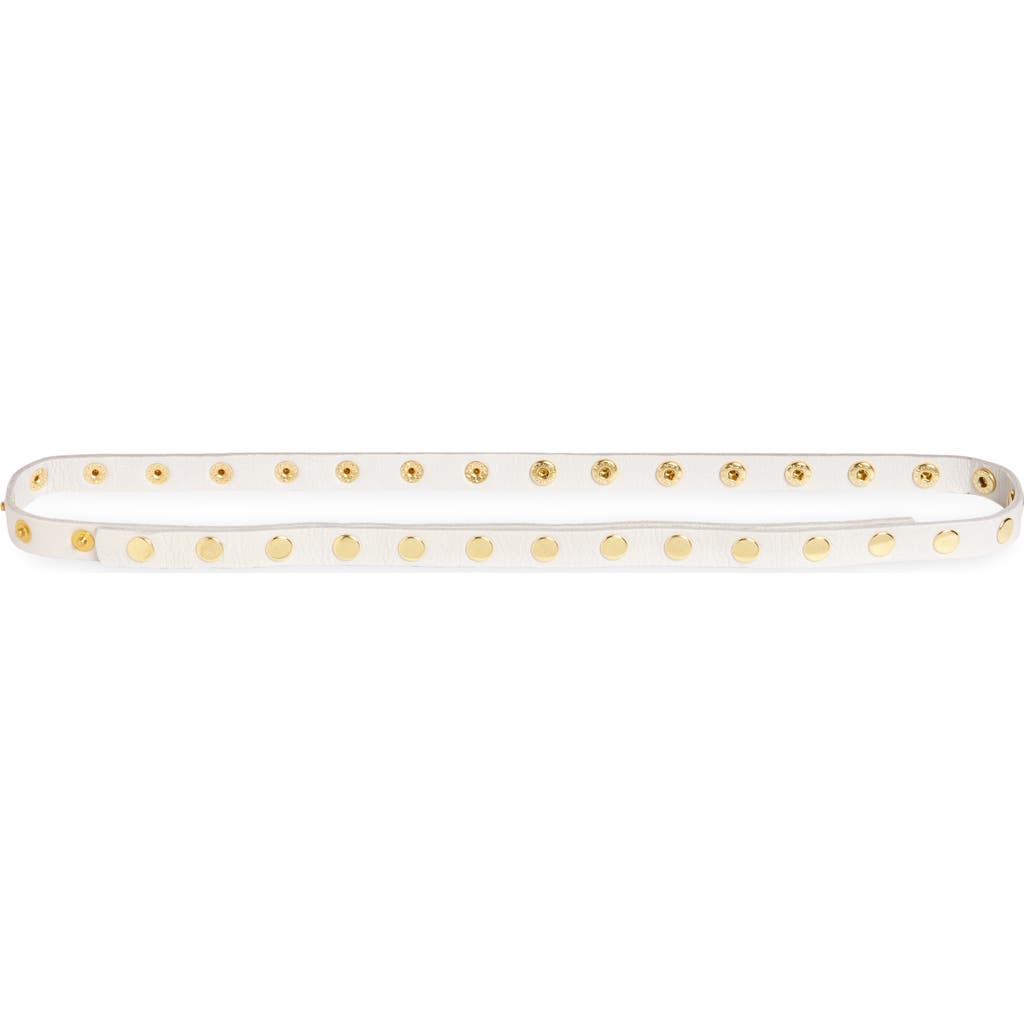 Ada 'cala' Studded Skinny Leather Belt