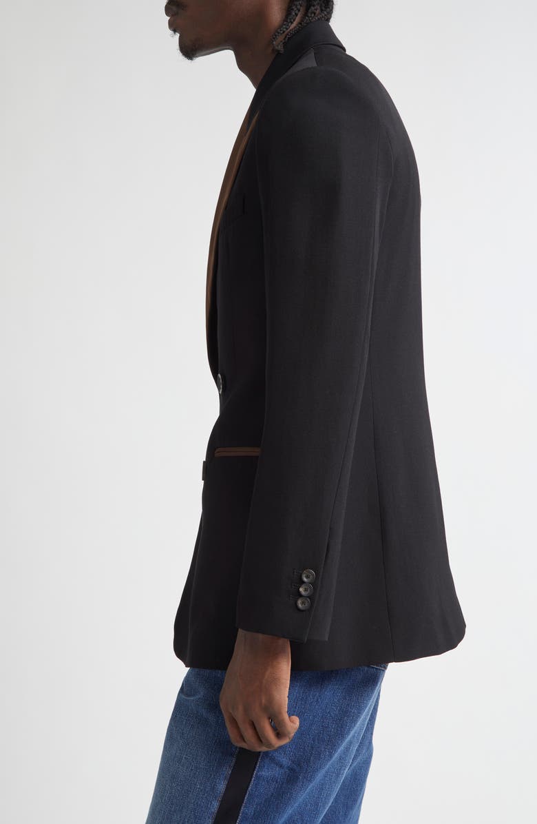 Wales Bonner Rise Double Breasted Virgin Wool Sport Coat, Alternate, color, 