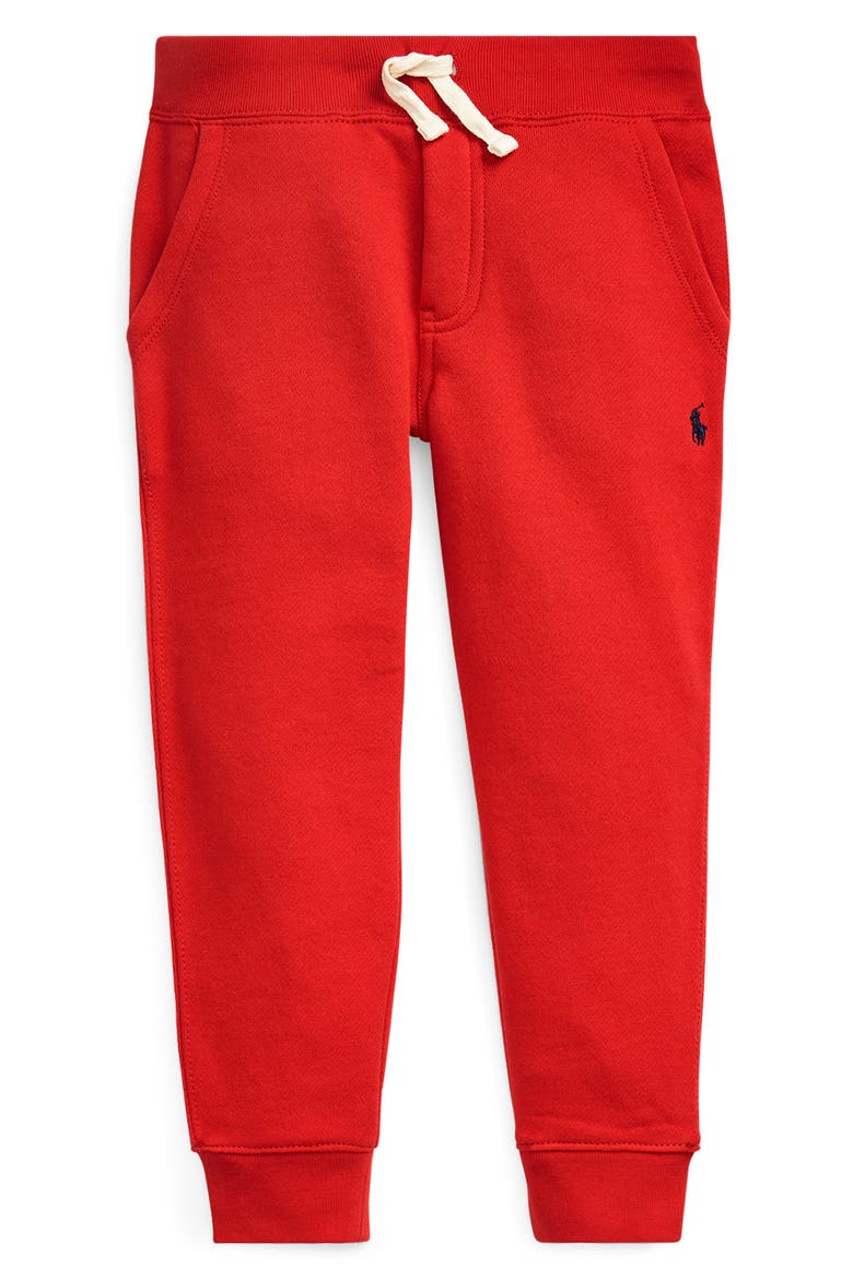 Kids' Fleece Joggers, Main, color, RED