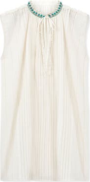 Fortela Afir Striped Cotton Sleeveless Dress
