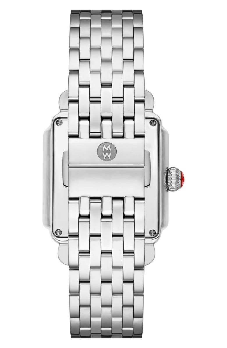 MICHELE Deco II Diamond Bracelet Watch, 32mm - 0.11ct., Alternate, color, Silver