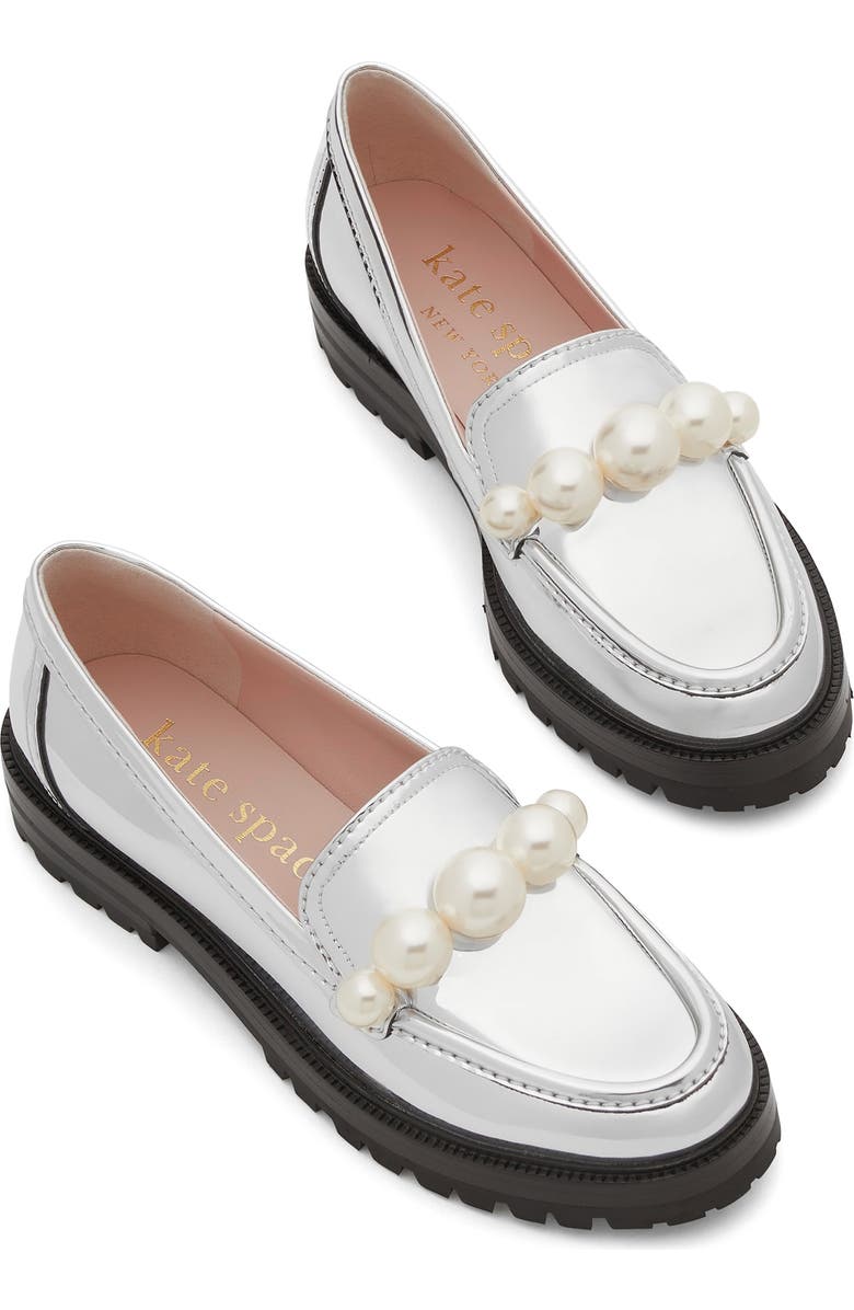 Kate Spade New York posh faux pearl loafer, Alternate, color,