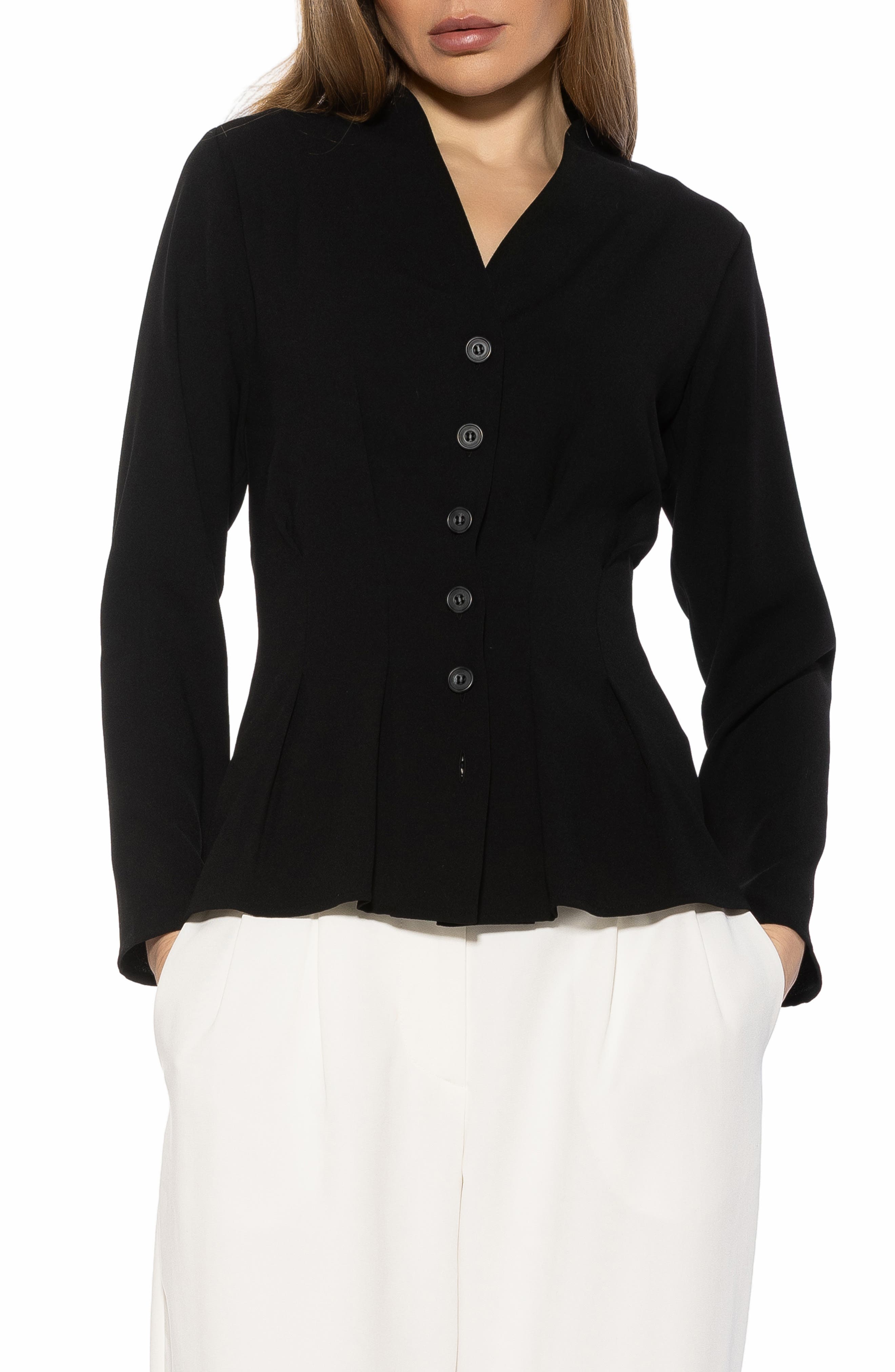 Alexia Admor Amaris Cinched Waist Button-Up Shirt