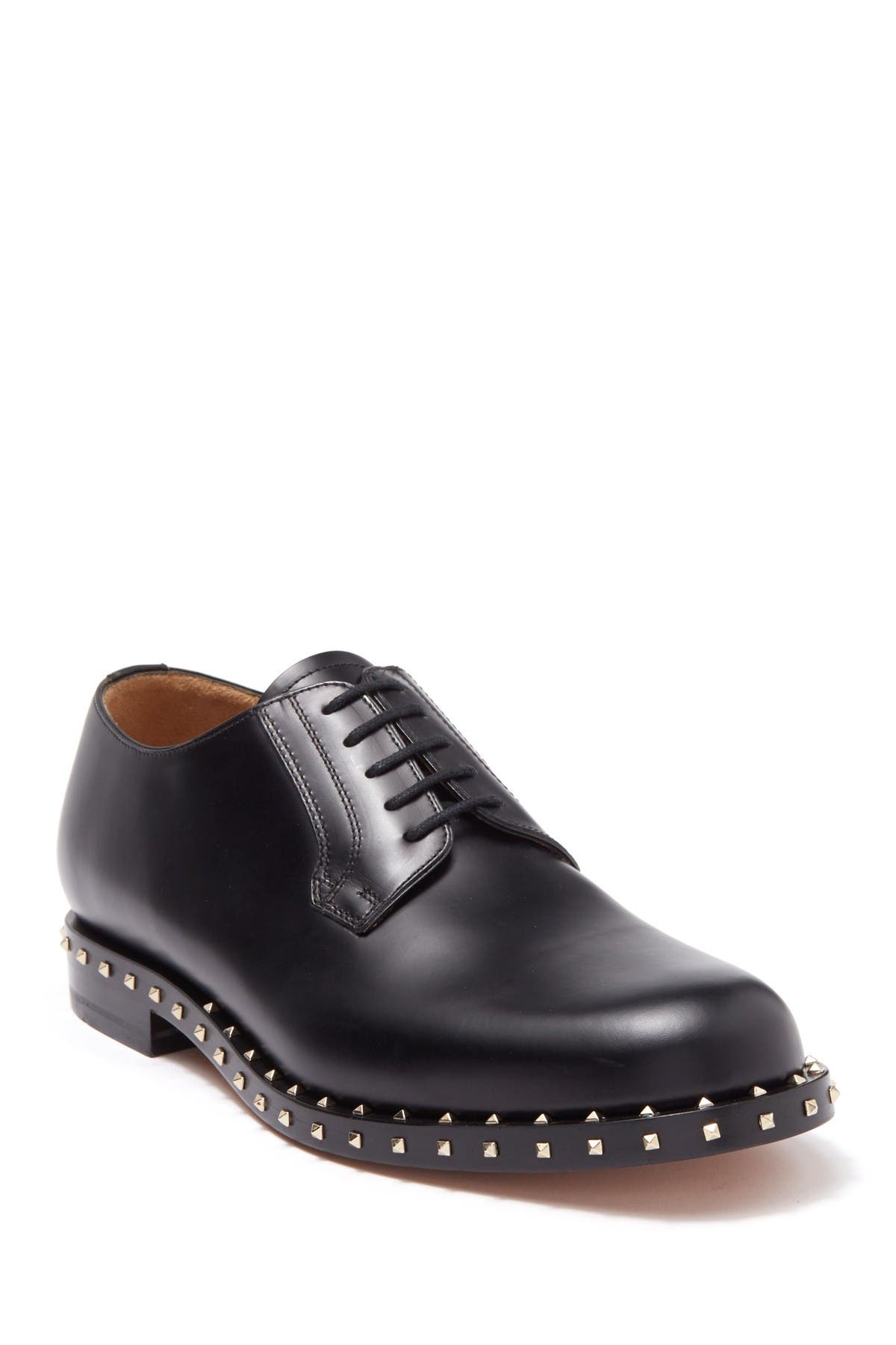 Valentino Garavani Stud Trimmed Leather Derby, Main, color, 