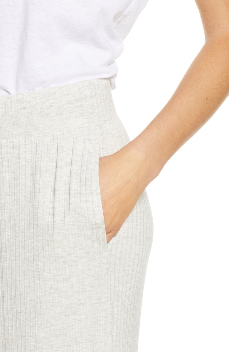 Socialite Rib Wide Leg Lounge Pants, Alternate, color,