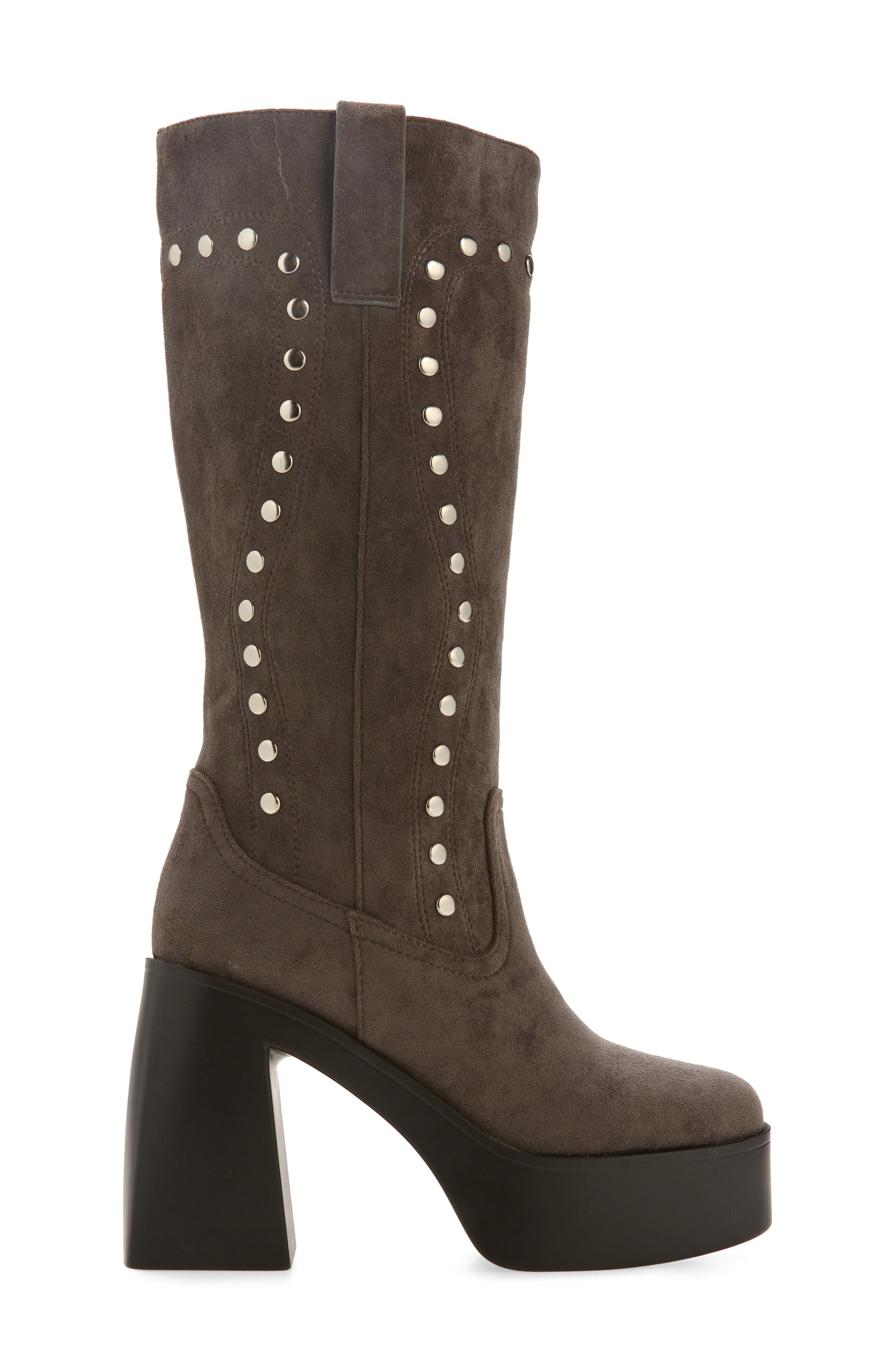 AZALEA WANG Muna Moto Boot, Alternate, color, Gray