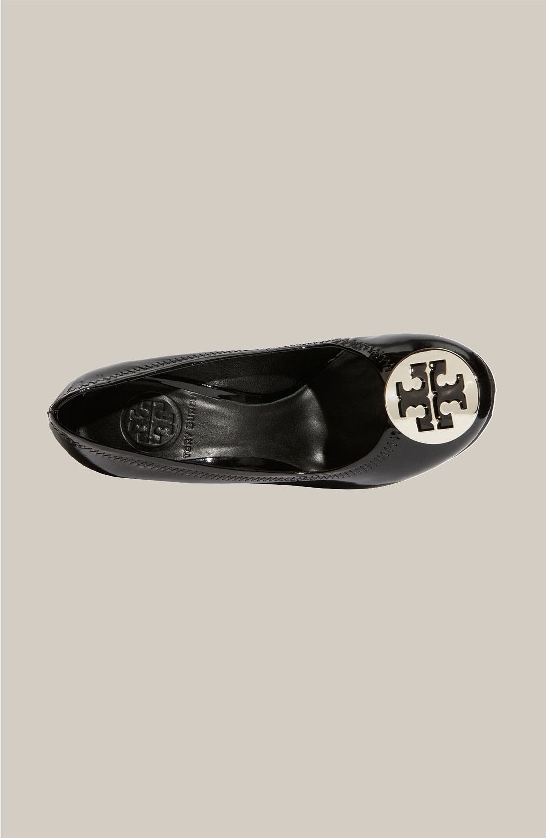 'Sophie' Wedge, Alternate, color, BLACK/ SILVER