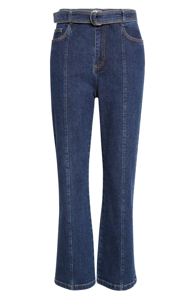 Cinq à Sept Madi Belted Kick Flare Jeans, Alternate, color, Fontaine