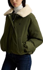 Polo Ralph Lauren High Pile Collar Down Puffer Jacket
