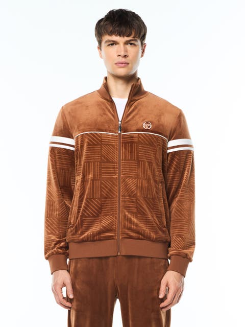 Debossed Orion Velour Track Jacket
