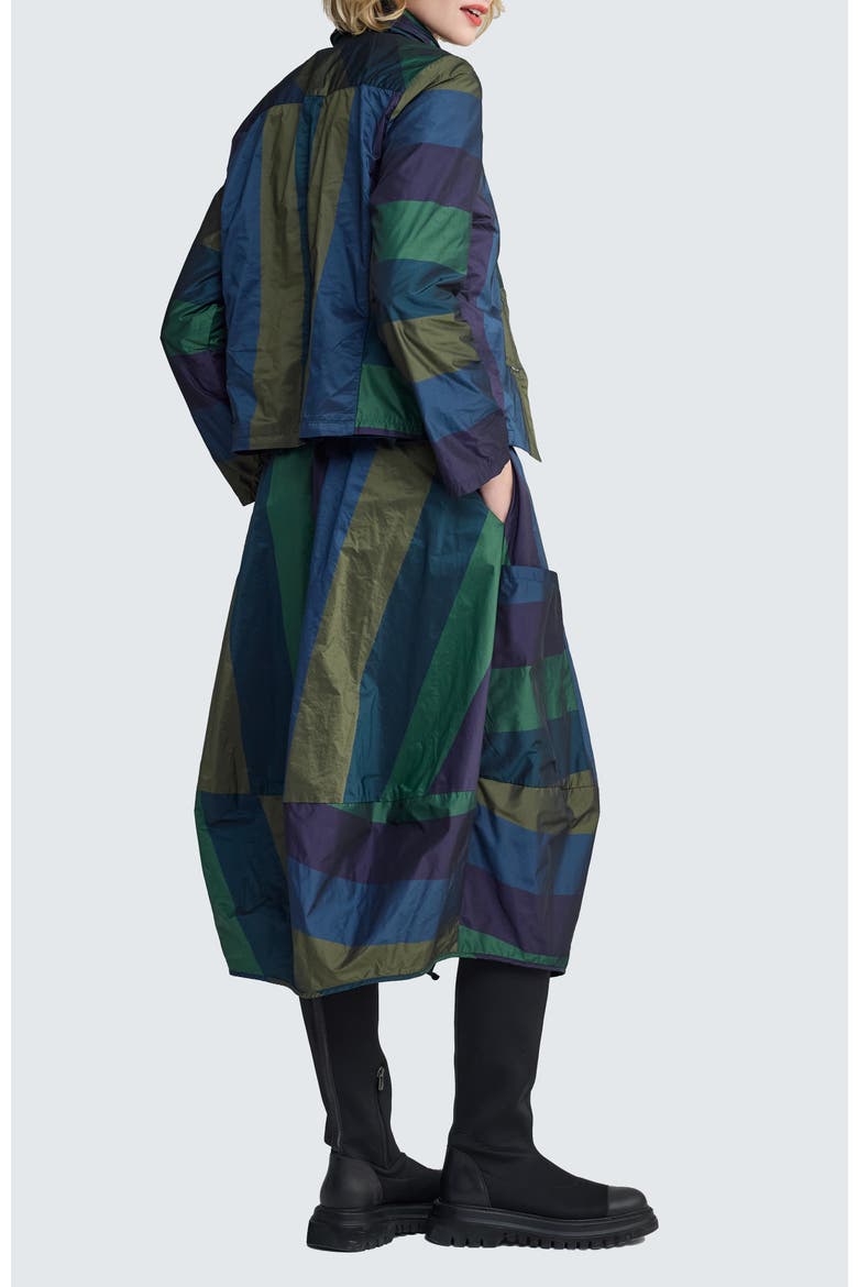 Litia Striped Jacket, Alternate, color, Oasis Blue