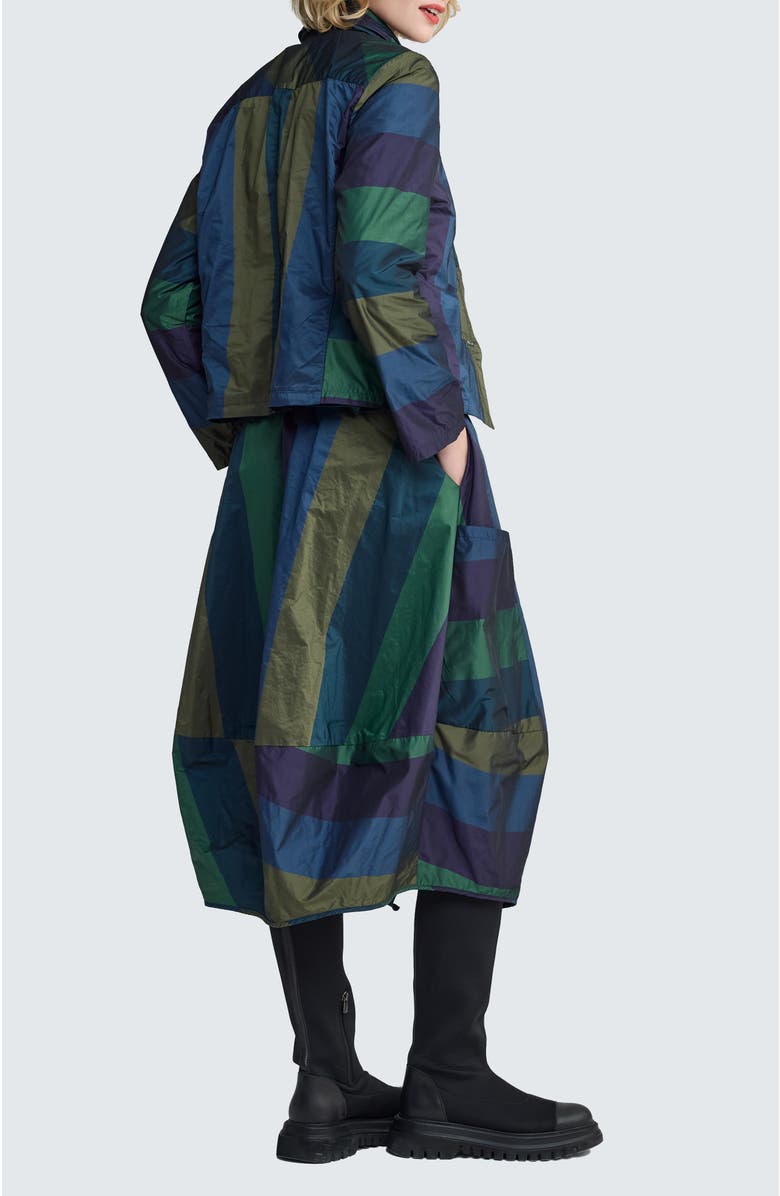 LUUKAA Litia Striped Jacket, Alternate, color, Oasis Blue