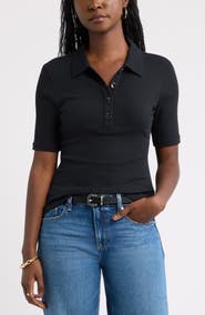 Caslon® Ribbed Polo