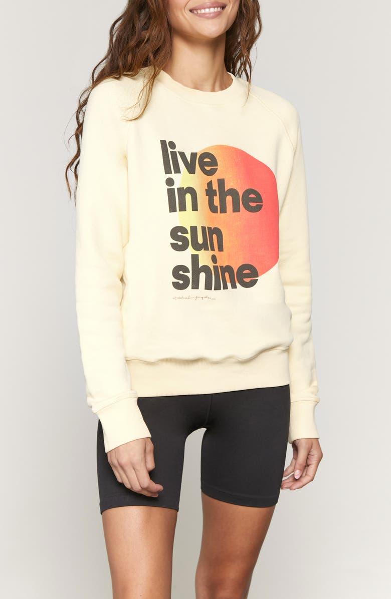 Spiritual Gangster Sunshine Old School Graphic Sweatshirt, Alternate, color, 