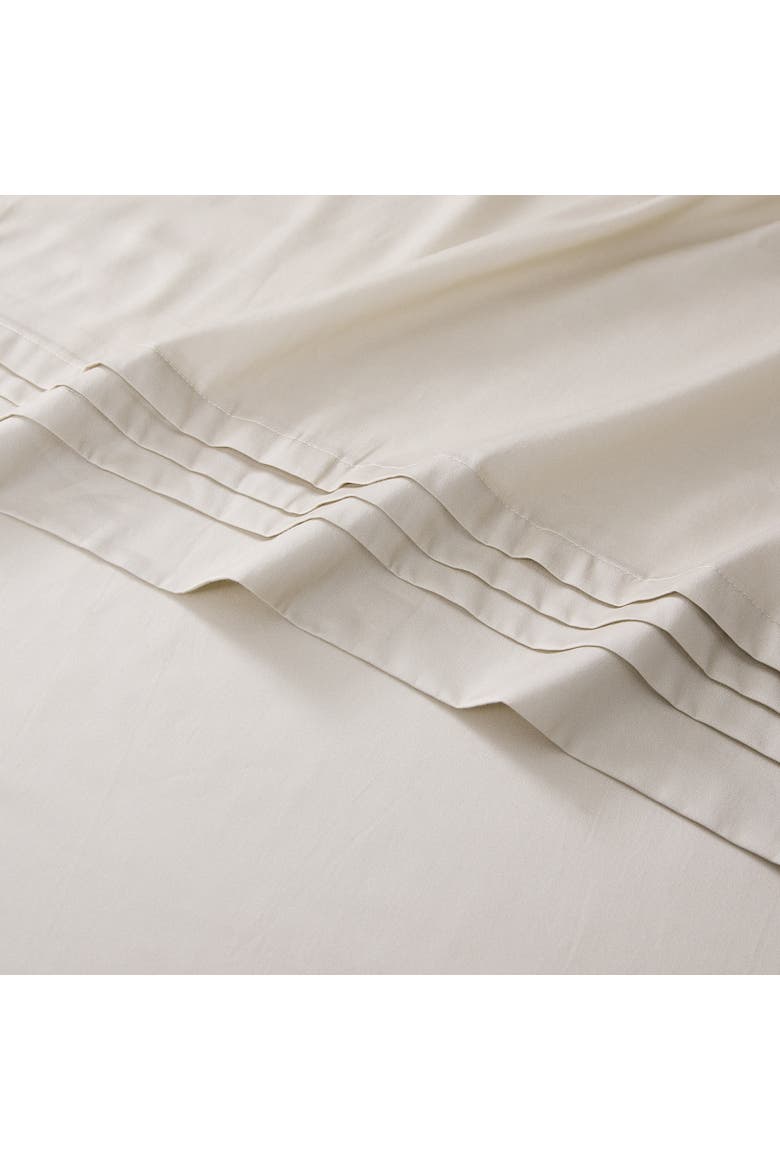 Pleat Cotton Sheet Set, Alternate, color, French Oak