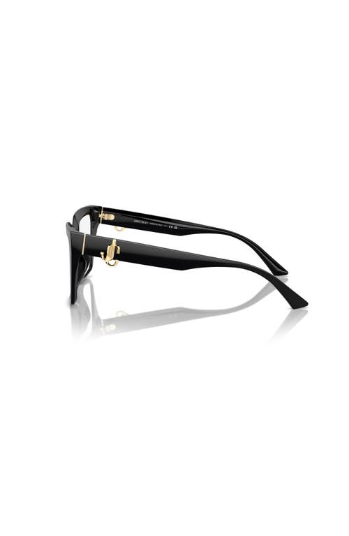 Jimmy Choo 52mm Cat Eye Optical Glasses In Black